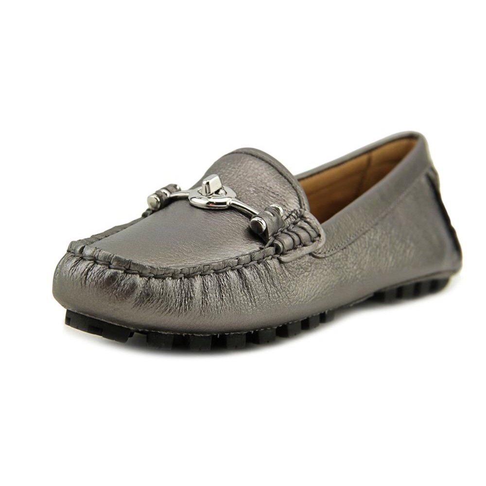 Coach ‘Arlene’ Silver Leather Loafers